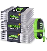 Vacbird Vacuum Bags for Travel with USB Pump, 12 Pack Carry-on Size Compression Packing for Lugga...