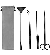 Catcan Quarium Aquascape Tools Kits, 4 in 1 Anti-Rust Aquatic Plant Aquascaping Tool Stainless St...