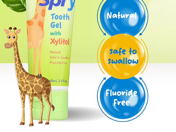 kids toothpaste sensitive teeth natural fluoride free xylitol flavored toddlers flouride-free paste