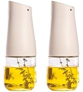 Zuutii Olive Oil and Vinegar Dispenser Bottle Set,5.8Oz Glass Oil Dispenser Set for Kitchen,Soy S...