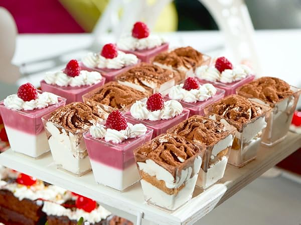 plastic parfait cups with lids