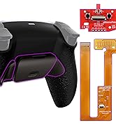 eXtremeRate Textured Black Real Metal Buttons (RMB) Version Rise Remap Kit for PS5 Controller BDM...