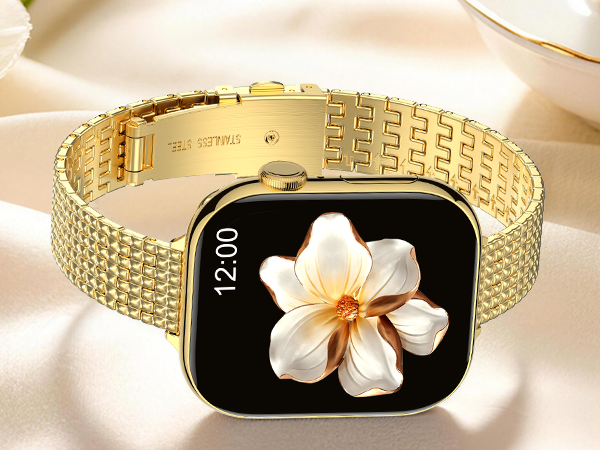 Gold apple watch band