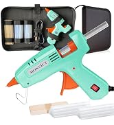 MONVICT Hot Glue Gun Kit, Mini Glue Gun with Carrying Case,20 Pcs Premium Glue Sticks, 10 Pcs Woo...