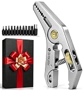 BIBURY Mini Multitool Pliers, 5-in-1 Pocket Grip Wrench with Adaptive Parallel Jaws, Heavy Duty 4...