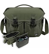 Padwa Lifestyle Green Camera Bag - Nylon Flap Camera Photography Bag with Removable Lining for Si...