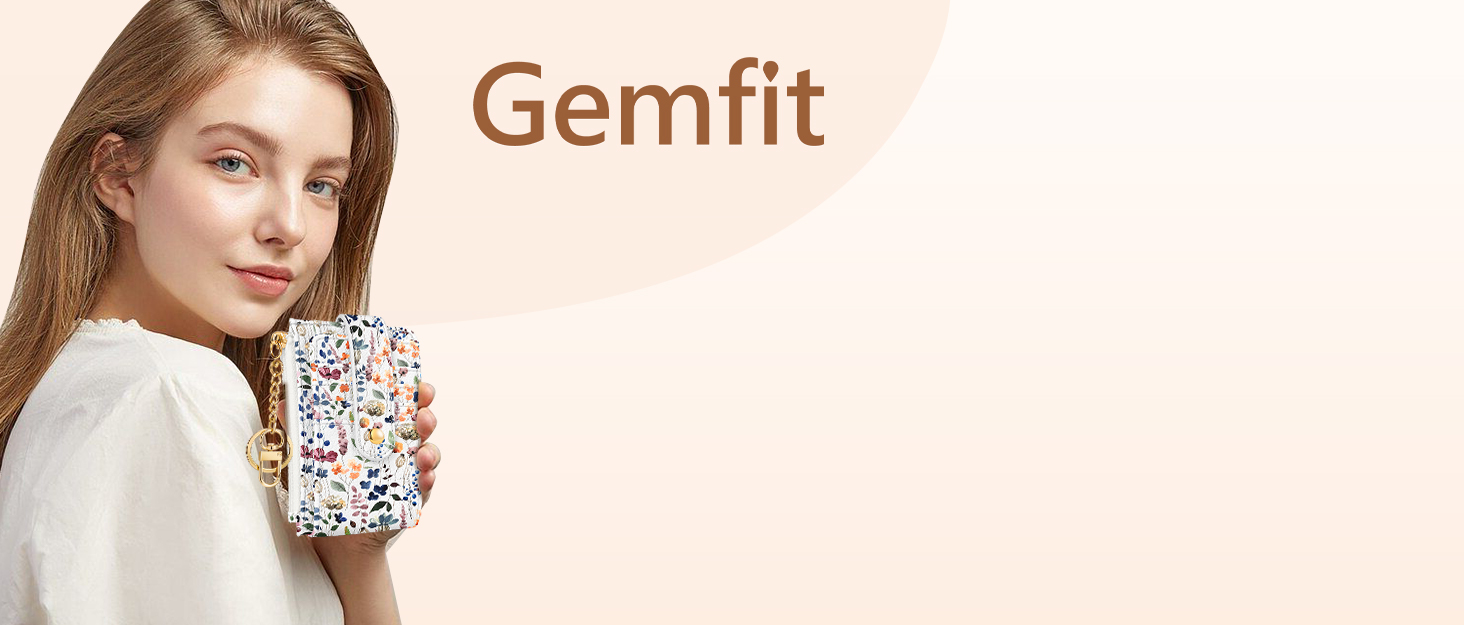 Gemfit Slim Small Card Wallet for Women