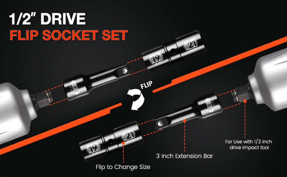 flip socket set