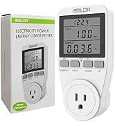 electricity usage monitor kilowatts energy wattage reader sockets plugs appliances measure display