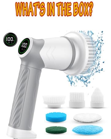 Electric Spin Scrubber, Cordless Power Scrubber