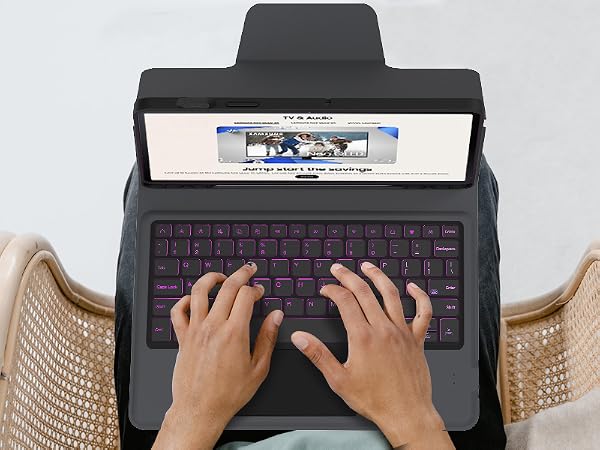 samsung keyboard book cover for galaxy tab S9 FE