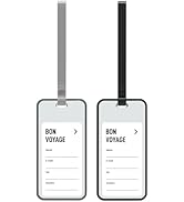 pack all Luggage Tags for Travel, Baggage Tags with Name ID Card, 2 Pack | Quick Identification, ...