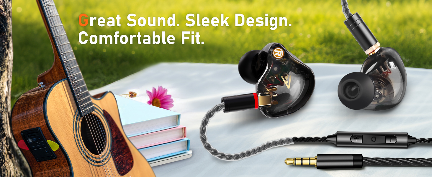 Audiovance Vibes 202 Black_HiFi Wired Earbuds