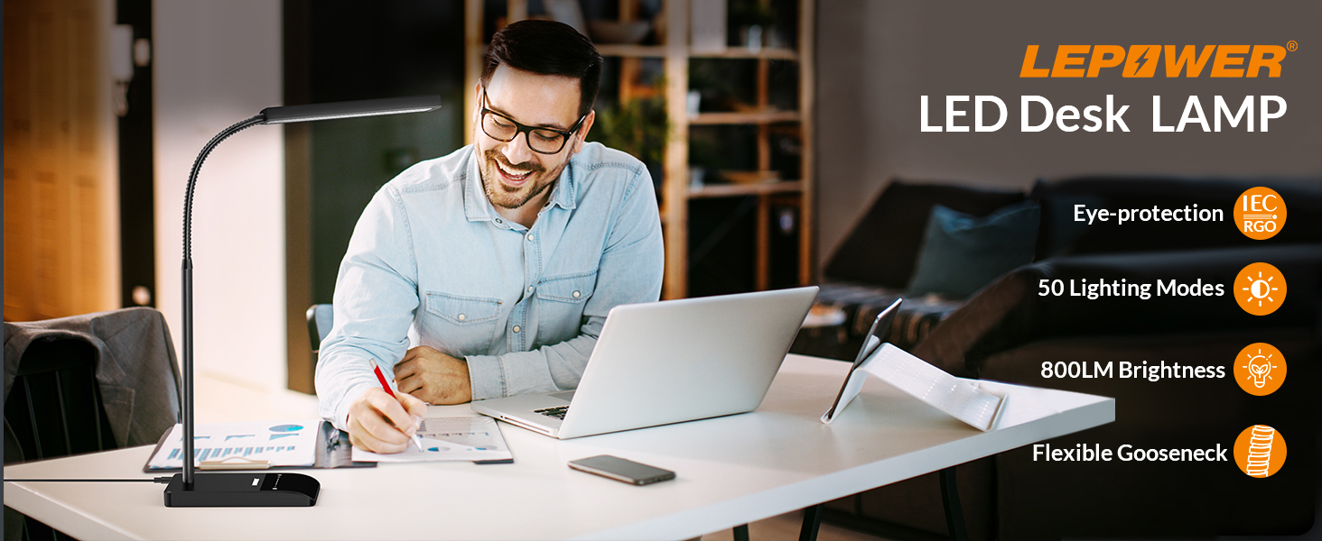 led desk lamp for home office study