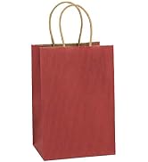 BagDream Kraft Paper Bags 50Pcs 5.25x3.75x8 Inches Small Paper Gift Bags with Handles Bulk, Party...