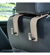 Toiyason Car Seat Back Hook Metal with Suede Universal Vehicle Headrest Hangers Interior Storage ...