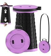PLOGGING 2025 Upgraded Portable Folding Stool, Collapsible Stools, 600lbs Max Weight, Lightweight...