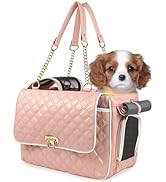 Betop House Fashion Pet Carrier Tote Purse for Small Dogs and Cats Soft-Sided Pink