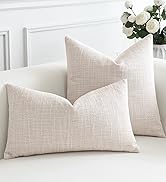 OTOSTAR Linen Throw Pillow Covers