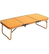 ROCK CLOUD Portable Camping Table Ultralight Camp Table Foldable 3-Folding Beach Table for Campin...