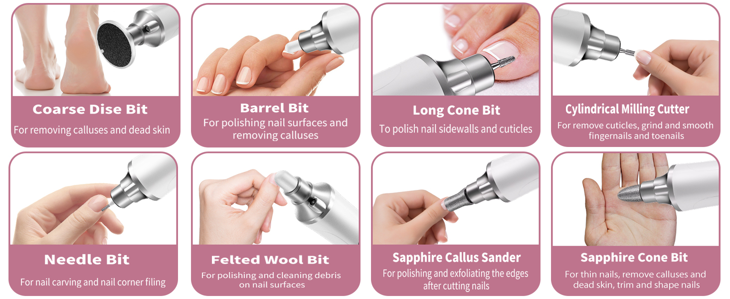 Portable Electric Foot Callus Remover & Nail Dril