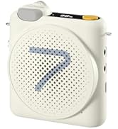 7RYMS WA2 Wireless Voice Amplifier for Teachers with Wireless lavalier Mic, Wireless Portable Amp...