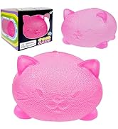 Gummy Kitty & Sugar Ball Designs, Anxiety Relief & Focus Toy, Maltose Filled Squeeze Cat Toys for...