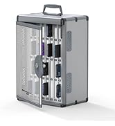 ZORVIDSON 36 Slots Cell Phone Locker for Classroom, Portable Phone Holder Box, Wall Mount Phone L...