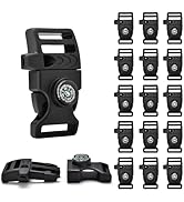 Paracord Buckles, Compass Buckle for Bracelets Clasp Clip Outdoor Camping Emergency Survival Trav...