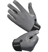 eLusefor Shooting Gloves Men - Full Dexterity Bare-Hand Feel, Patented Wrap-Finger, 360° Touchscr...