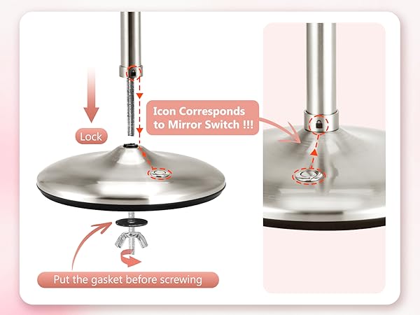Magnifying Mirror with Light