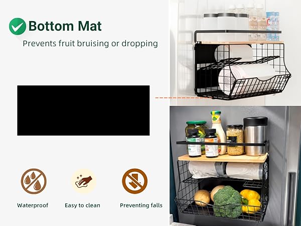 magnetic fruit holder for refrigerator, magnetic fruit basket, magnetic shelf for fridge