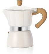 ShanSon Moka Pot Stovetop Espresso Maker 3 Cup 5 oz Italian Coffee Maker Manual Cuban Coffee Perc...