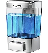 SVAVO Wall Mount Soap Dispenser 23.7oz / 700ml, Commercial Soap Dispenser Wall Mounted, Wall Soap...