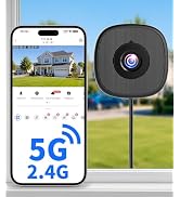 MISECU 2K No Drill Window Camera, Indoor Cameras for Home Security | 2.4 & 5GHz WiFi, Anti-glare,...