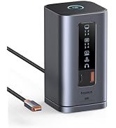 Baseus Spacemate Docking Station, 11-in-1 USB-C Dock for Windows Laptop, Triple Display with 4K H...