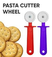 Ravioli Cutter - Pasta Cutter Wheel - Fluted Plastic Dough Wheel - Create Cut Pasta and Fluted Ed...