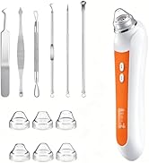 Facial Pore Blackhead Remover Vacuum, 1080P Camera Blackhead Remover, 20x Zoom, 8 LEDs & 3 Suctio...