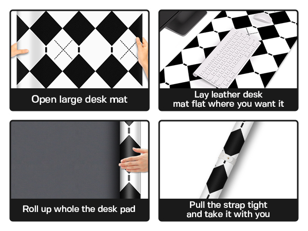 leather desk pad mat