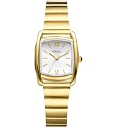Avaner Women's Bracelet Square Watches: Ladies Gold Silver Stainless Steel Strap Analog Quartz El...