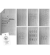 SIMPLYCASA Long Gray 7 Pack Reusable Swedish Dishcloth, for Kitchen and Household Use, Super Abso...