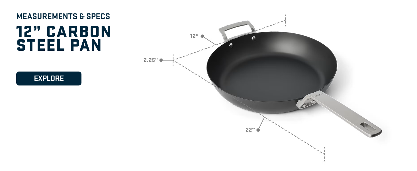 12 inch carbon steel pan 12" pan