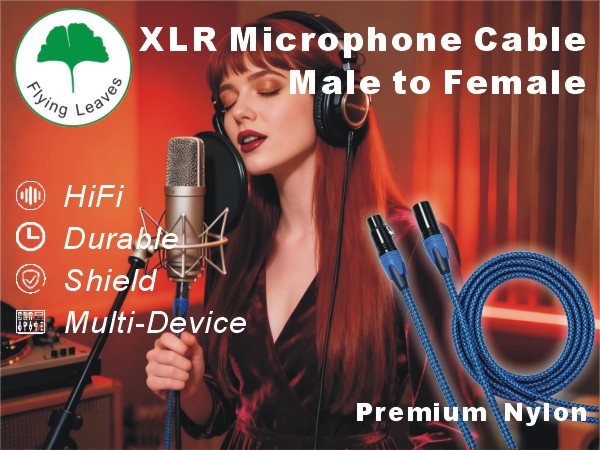 Flying Leaves xlr Microphone cable xlr to xlr cable male to female