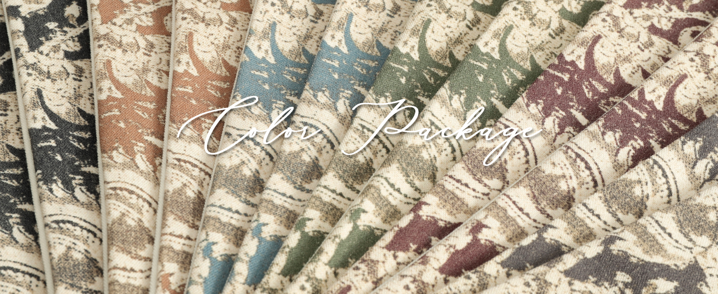 Color Collection for Decorative Pillow Covers