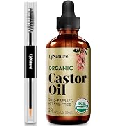 UpNature Lash Serum for Eyelash Growth - 100% USDA Organic Castor Oil for Eyelashes and Eyebrows ...