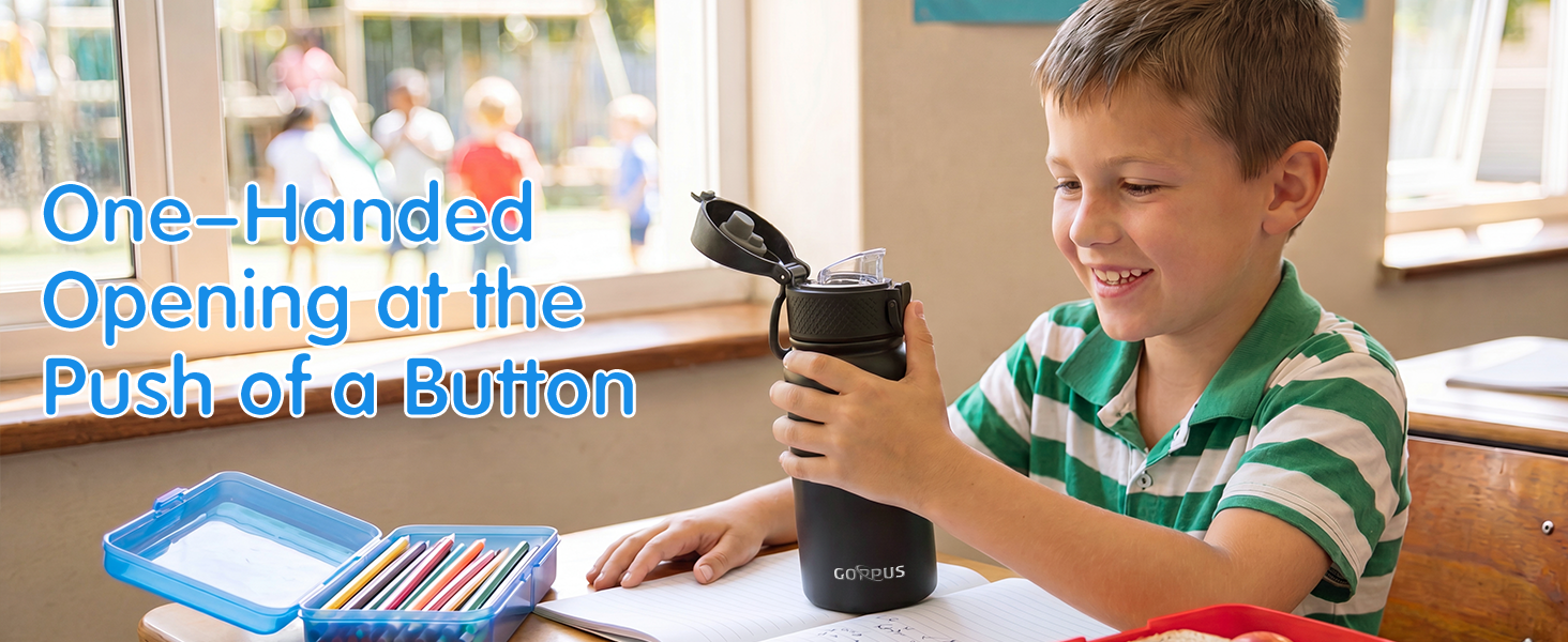 Easy to open with one hand, ideal for children and students