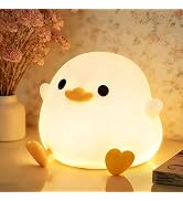 YR YRHH-PET Duck Cute Lamp, Squishy Dodo Duck Kids Night Light, Dimmable Bedside Light, Baby Nurs...