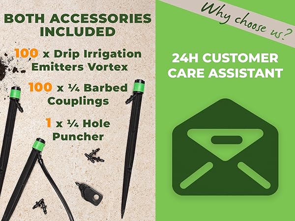 Carpathen Drip Irrigation emitters Vortex - 1/4 Drip Emitters