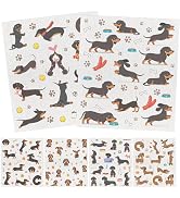 InIsaJace Dachshund Dog Gifts Swedish Dishcloths, 6 Pack Swedish Dish Cloths for Kitchen, Dog Abs...