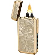 SKRFIRE Electric USB Type-C Rechargeable Plasma Arc Lighter, Windproof Torch Lighters High Power ...